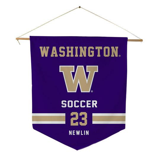 Washington - NCAA Women's Soccer : Lucy Newlin - Pennant - 18" x 21"-0