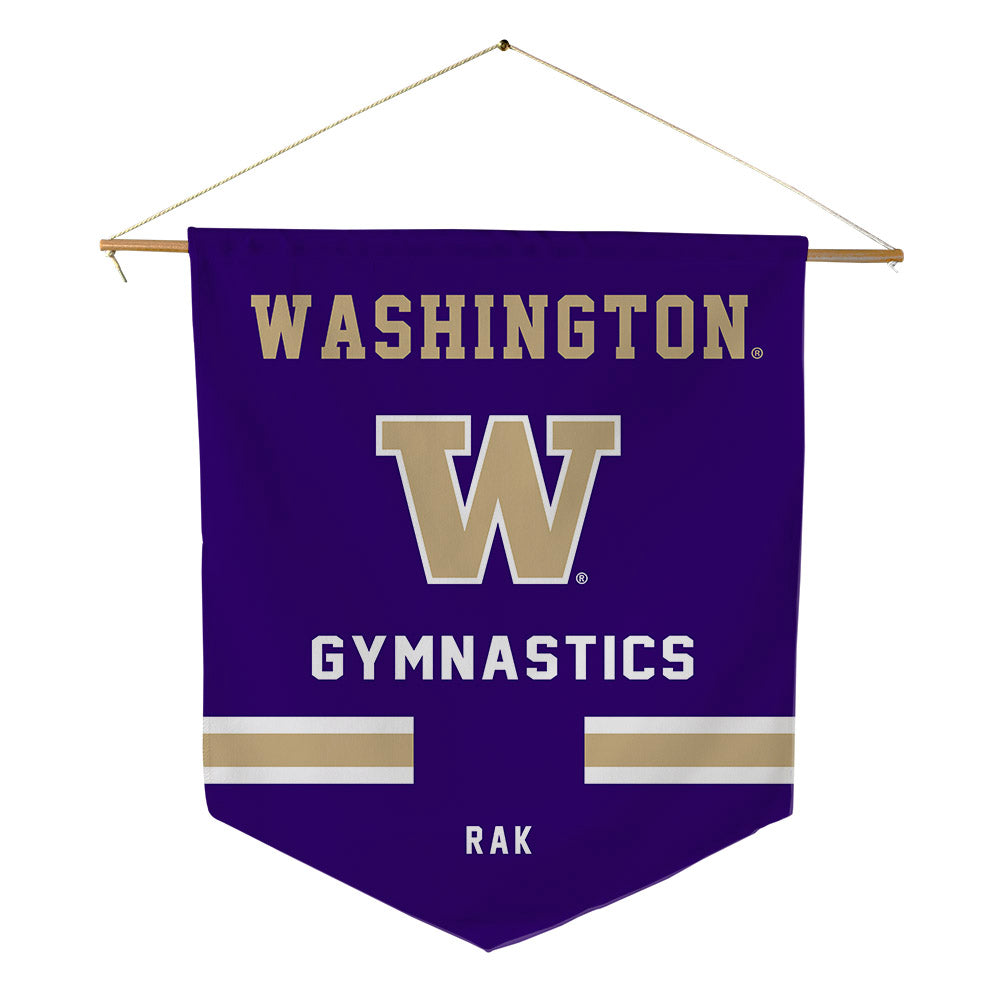 Washington - NCAA Women's Gymnastics : Lydia Rak - Pennant - 18" x 21"-0