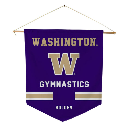 Washington - NCAA Women's Gymnastics : Kira Bolden - Pennant - 18" x 21"-0
