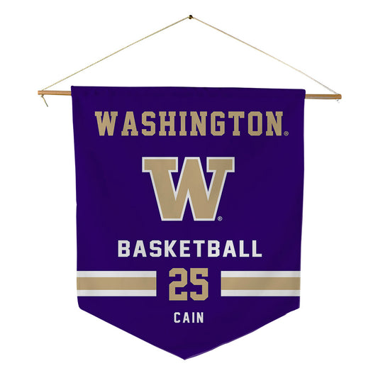 Washington - NCAA Women's Basketball : Nina Cain - Pennant - 18" x 21"-0