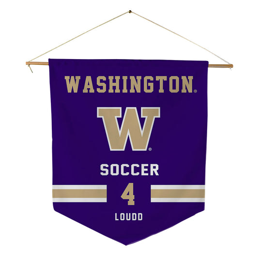 Washington - NCAA Women's Soccer : Maya Loudd - Pennant - 18" x 21"-0