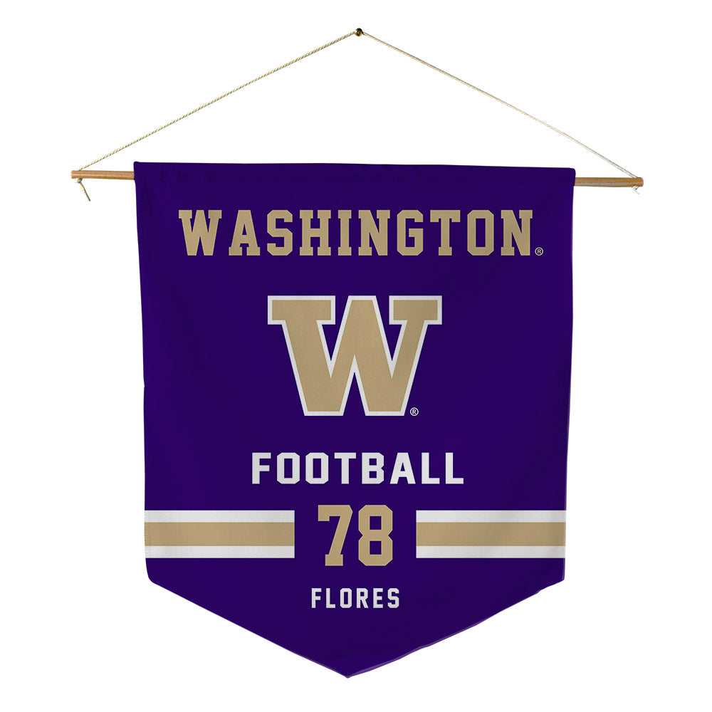 Washington - NCAA Football : Jake Flores - Pennant - 18" x 21"-0