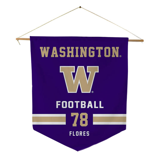Washington - NCAA Football : Jake Flores - Pennant - 18" x 21"-0