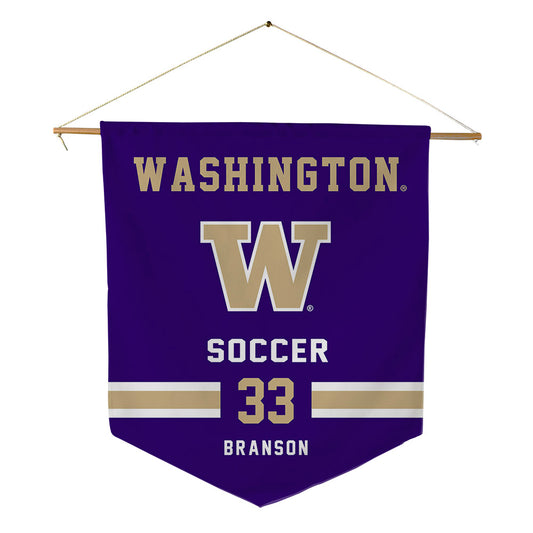 Washington - NCAA Women's Soccer : Kelsey Branson - Pennant - 18" x 21"-0