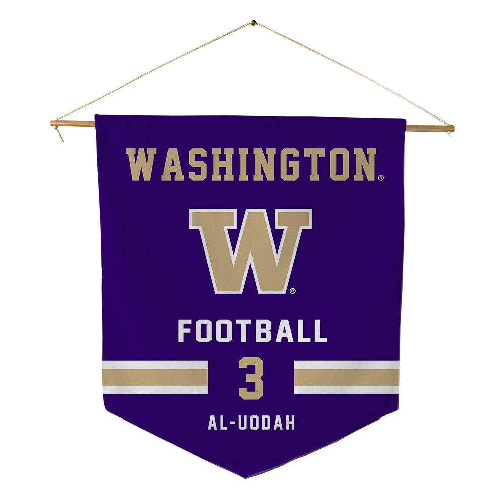 Washington - NCAA Football : Taariq Al-Uqdah - Pennant - 18" x 21"-0