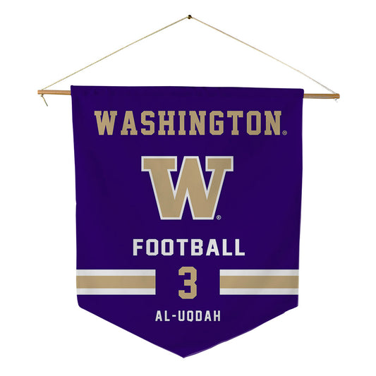 Washington - NCAA Football : Taariq Al-Uqdah - Pennant - 18" x 21"-0