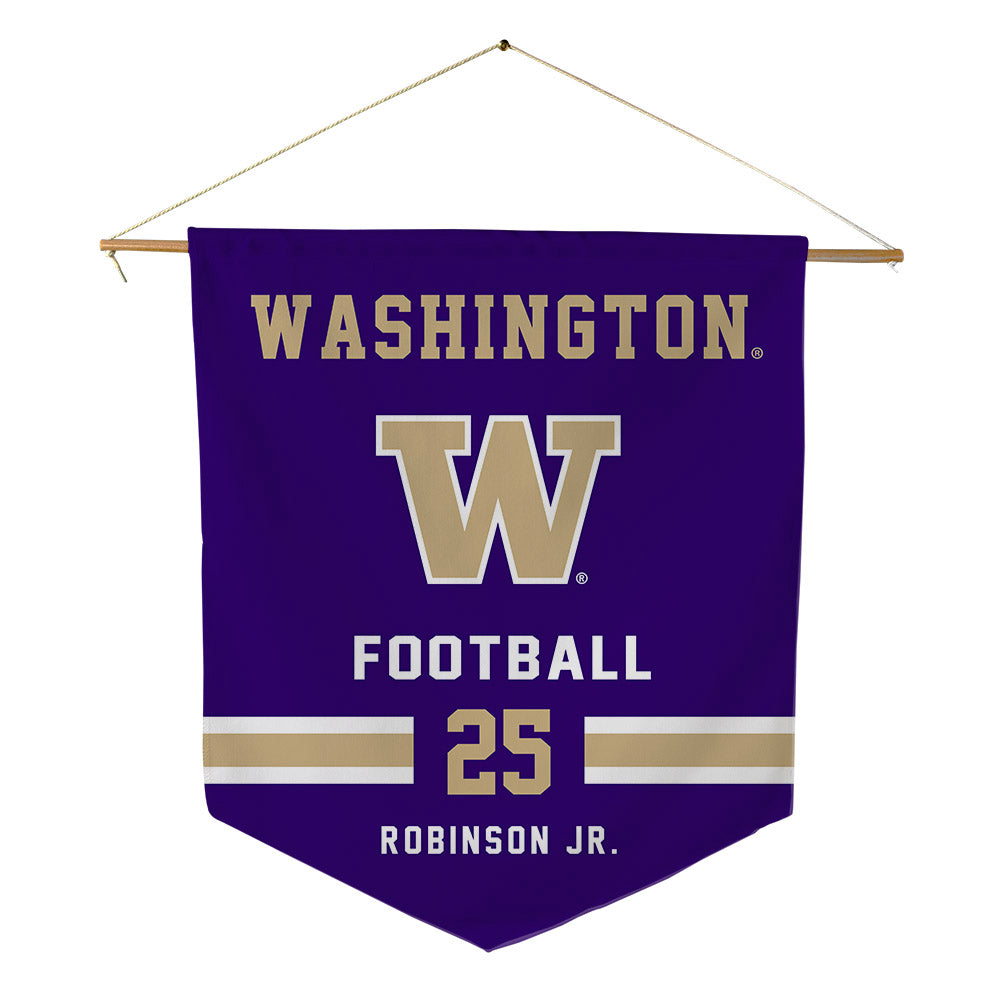 Washington - NCAA Football : Donovan Robinson Jr. - Pennant - 18" x 21"-0