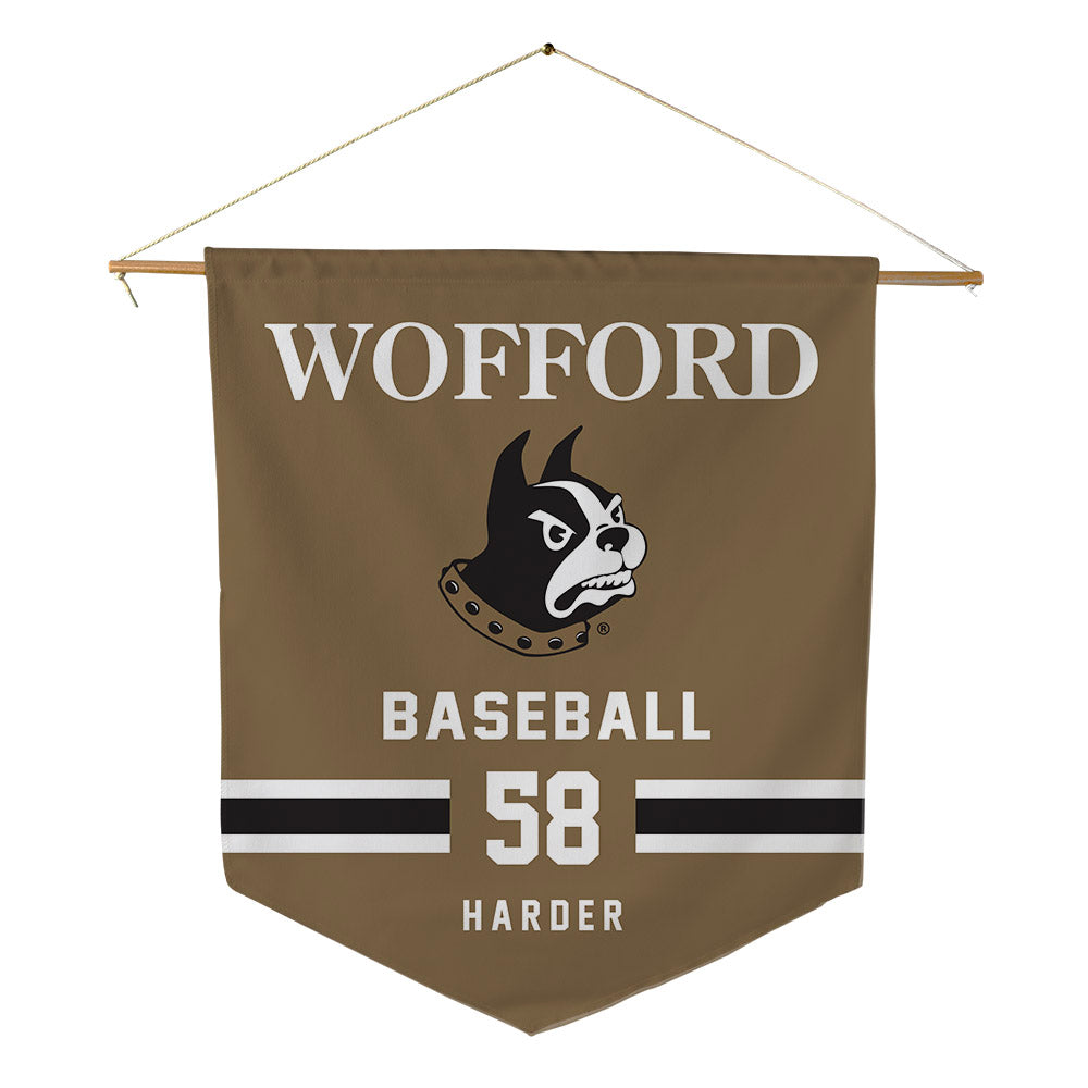 Wofford - NCAA Baseball : Bryce Harder - Pennant - 18" x 21"-0