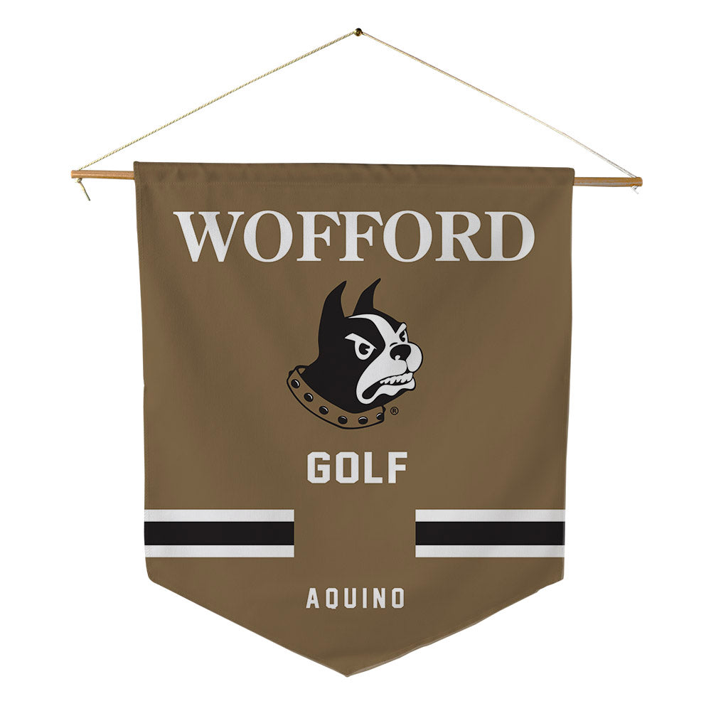 Wofford - NCAA Men's Golf : Andrew Aquino - Pennant - 18" x 21"-0