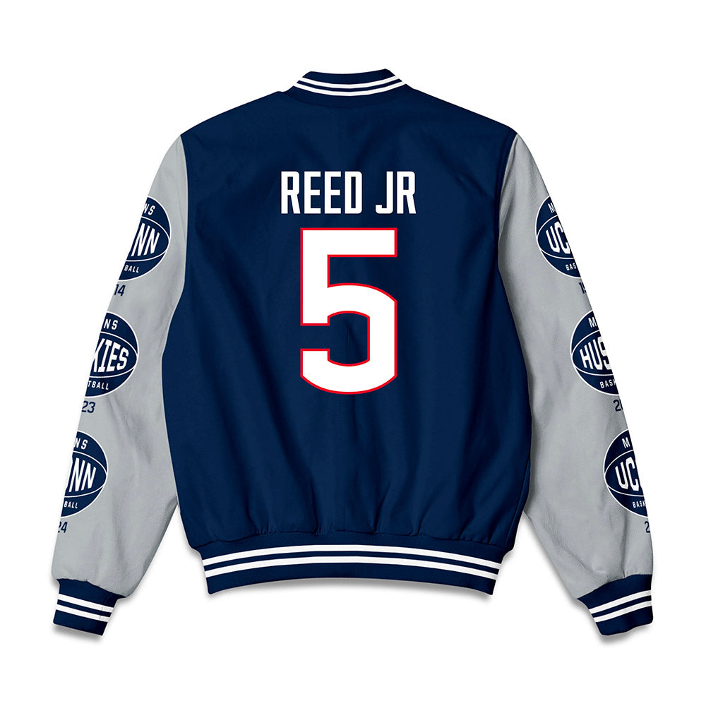 UConn - NCAA Men's Basketball : Tarris Reed Jr - Bomber Jacket-1