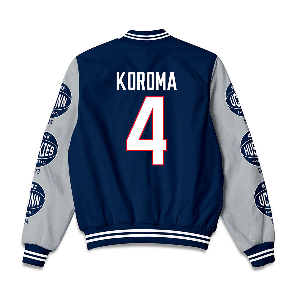 UConn - NCAA Men's Basketball : Dwayne Koroma - Bomber Jacket-1