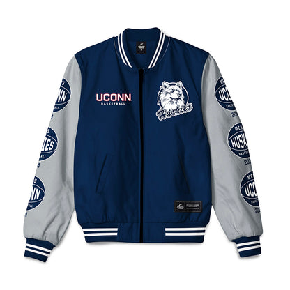 UConn - NCAA Men's Basketball : Eric Reibe - Bomber Jacket-0