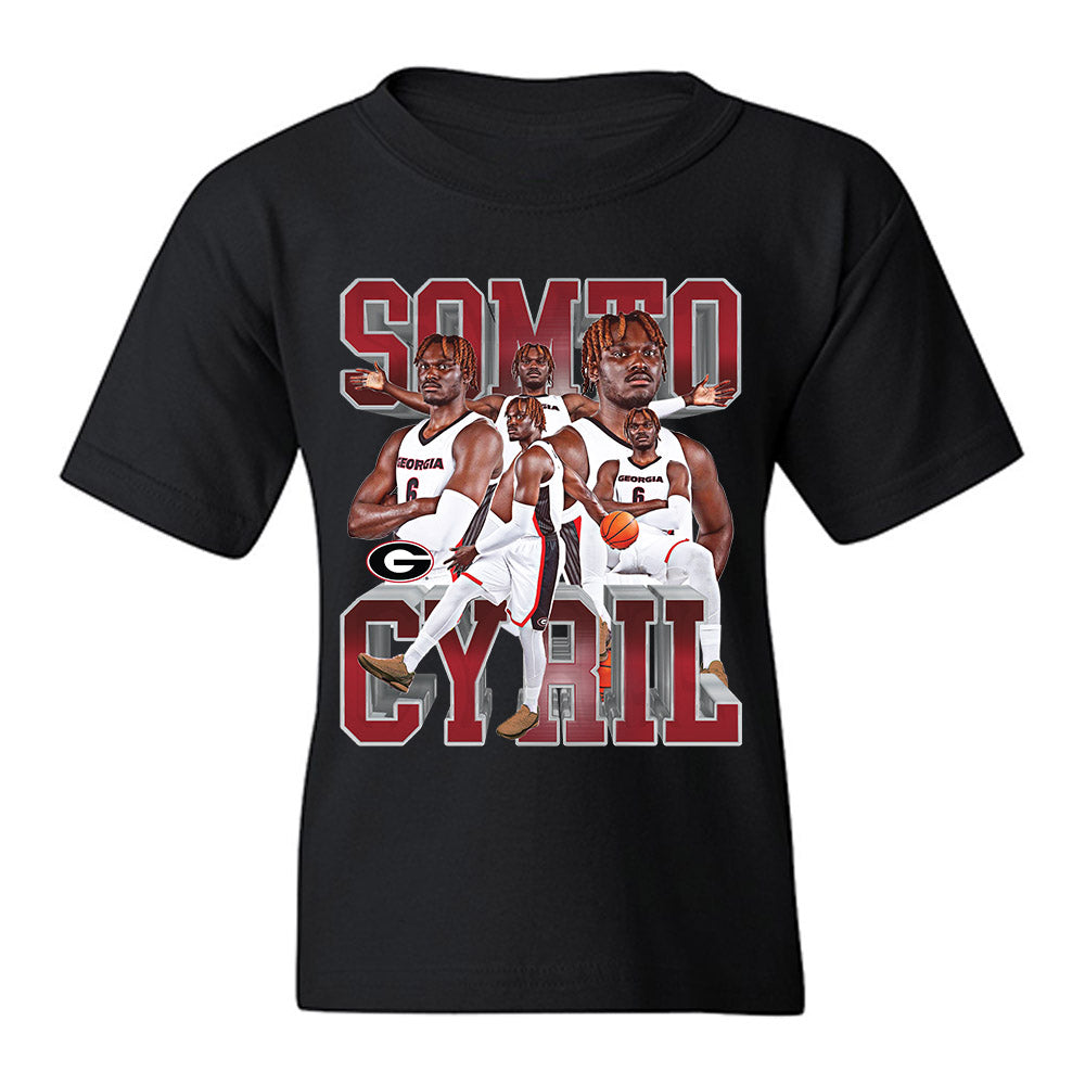 Georgia - NCAA Men's Basketball : Somtochukwu Cyril - Player Collage Youth T-Shirt-0