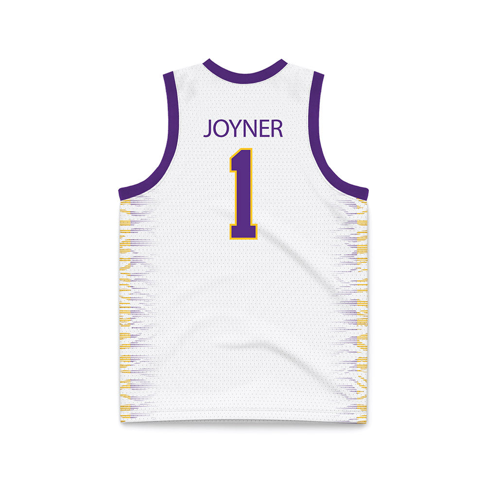 LSU - NCAA Women's Basketball : Amiya Joyner - White Basketball Jersey-1