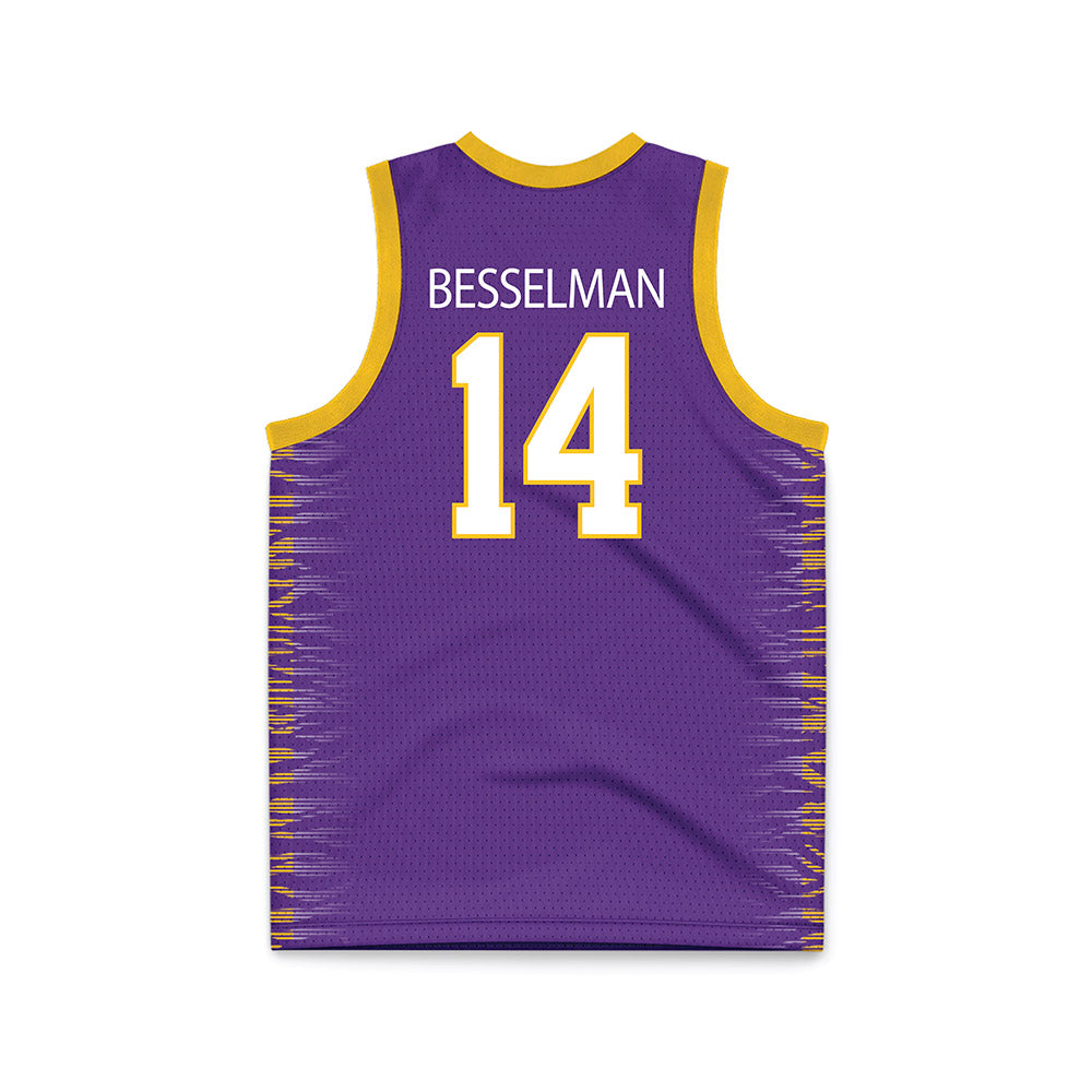 LSU - NCAA Women's Basketball : Izzy Besselman - Purple Basketball Jersey-1
