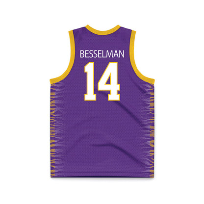 LSU - NCAA Women's Basketball : Izzy Besselman - Purple Basketball Jersey-1