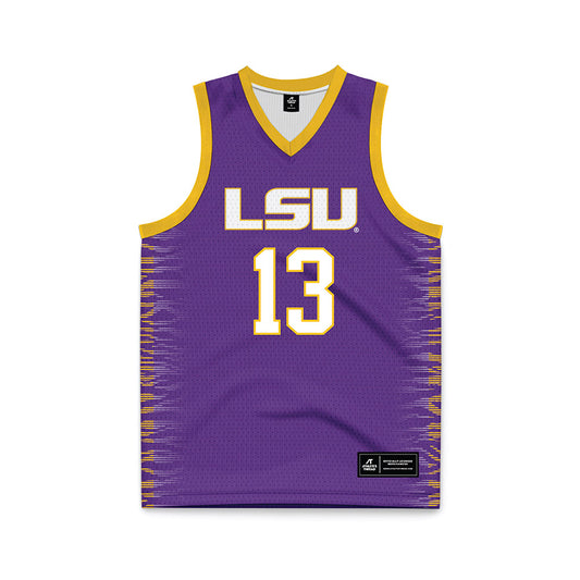 LSU - NCAA Women's Basketball : Kate Koval - Purple Basketball Jersey-0