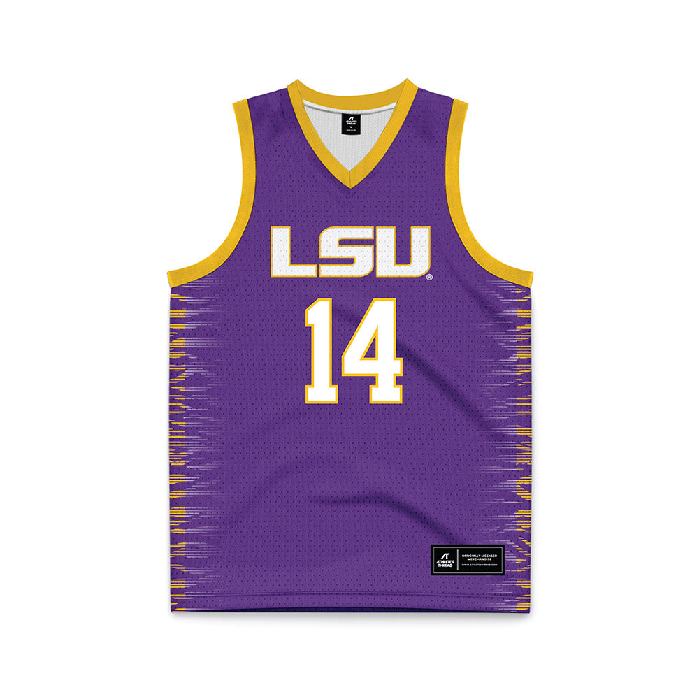 LSU - NCAA Women's Basketball : Izzy Besselman - Purple Basketball Jersey-0