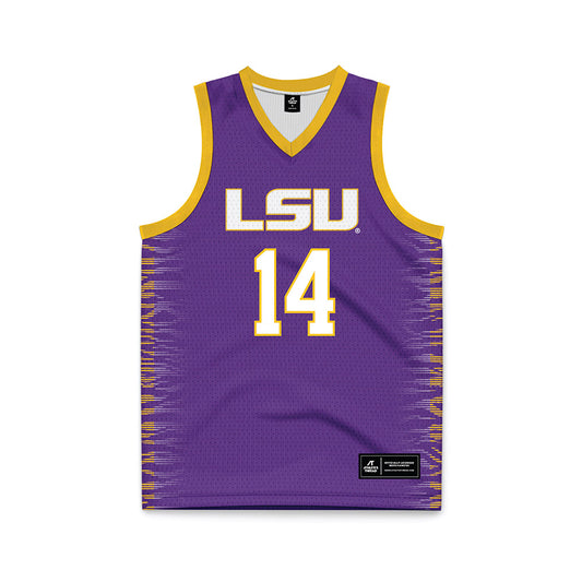 LSU - NCAA Women's Basketball : Izzy Besselman - Purple Basketball Jersey-0