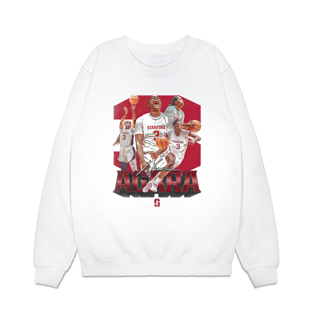 Stanford - NCAA Women's Basketball : Nunu Agara - Collage Premium Crewneck Sweatshirt-0