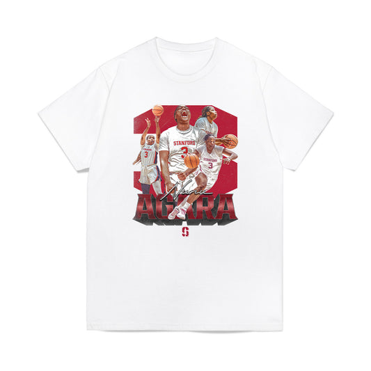 Stanford - NCAA Women's Basketball : Nunu Agara - Collage Premium T-Shirt-0