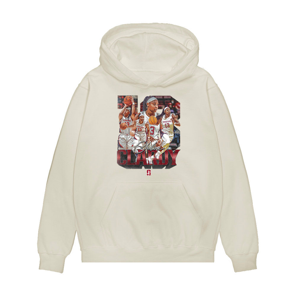 Stanford - NCAA Women's Basketball : Chloe Clardy - Premium Hooded Sweatshirt-0