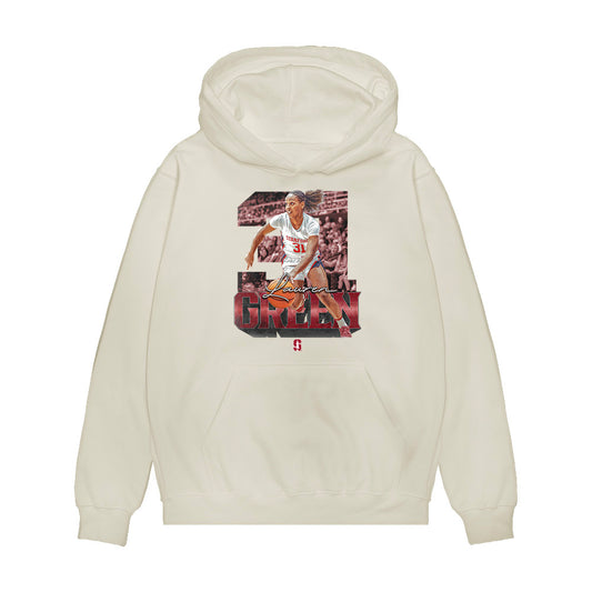 Stanford - NCAA Women's Basketball : Lauren Green - Collage Premium Hooded Sweatshirt-0