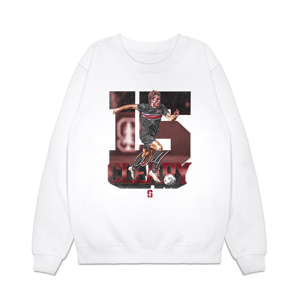 Stanford - NCAA Men's Soccer : Will Cleary - Premium Crewneck Sweatshirt-0