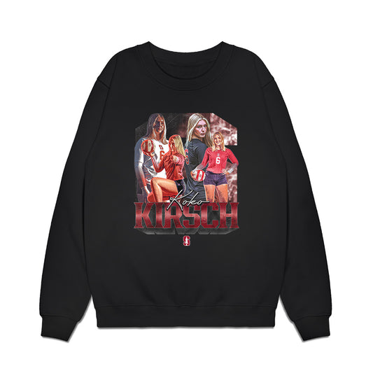 Stanford - NCAA Women's Volleyball : Koko Kirsch - Premium Crewneck Sweatshirt-0
