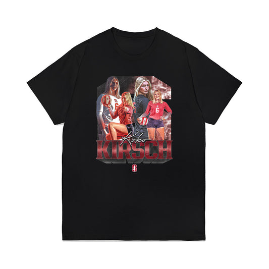 Stanford - NCAA Women's Volleyball : Koko Kirsch - Premium T-Shirt-0