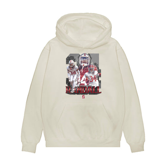 Stanford - NCAA Football : Javion Randall - Collage Premium Hooded Sweatshirt-0