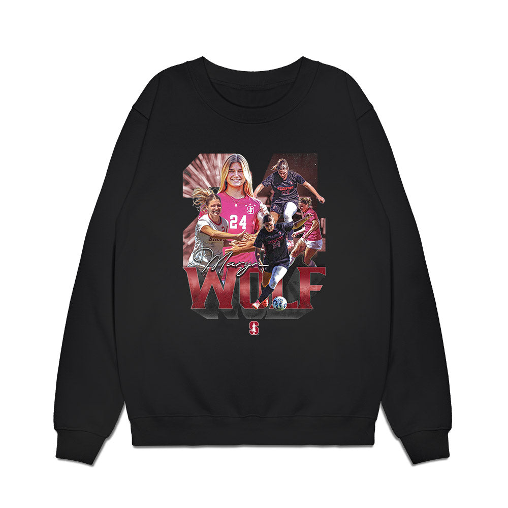 Stanford - NCAA Women's Soccer : Maryn Wolf - Premium Crewneck Sweatshirt-0