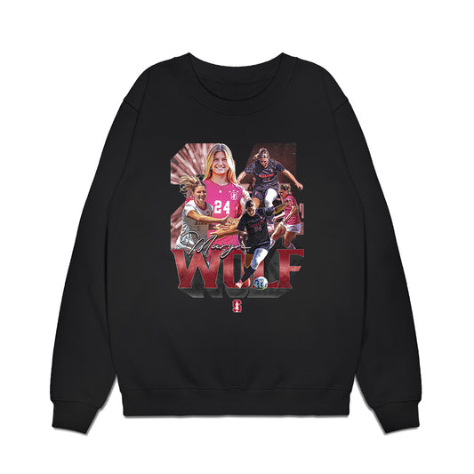 Stanford - NCAA Women's Soccer : Maryn Wolf - Premium Crewneck Sweatshirt-0
