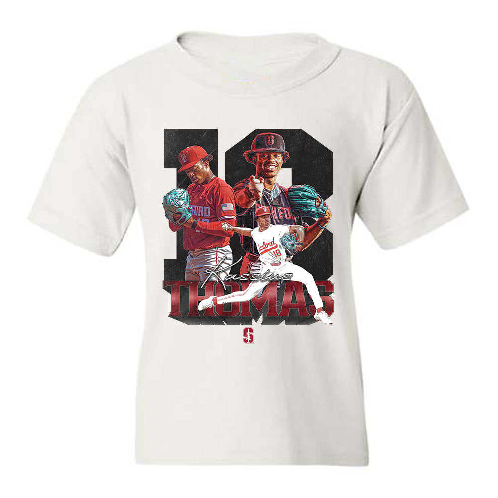 Stanford - NCAA Baseball : Kassius Thomas - Youth T-Shirt-0