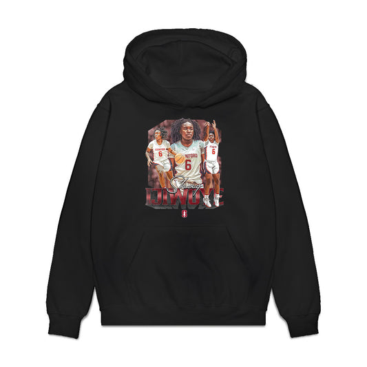 Stanford - NCAA Women's Basketball : Shay Ijiwoye - Collage Premium Hooded Sweatshirt-0