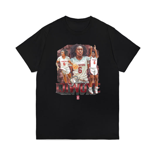 Stanford - NCAA Women's Basketball : Shay Ijiwoye - Collage Premium T-Shirt-0