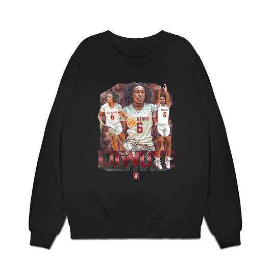 Stanford - NCAA Women's Basketball : Shay Ijiwoye - Collage Premium Crewneck Sweatshirt-0