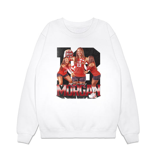 Miami of Ohio - NCAA Women's Volleyball : Emily Morgan - Premium Crewneck Sweatshirt-0