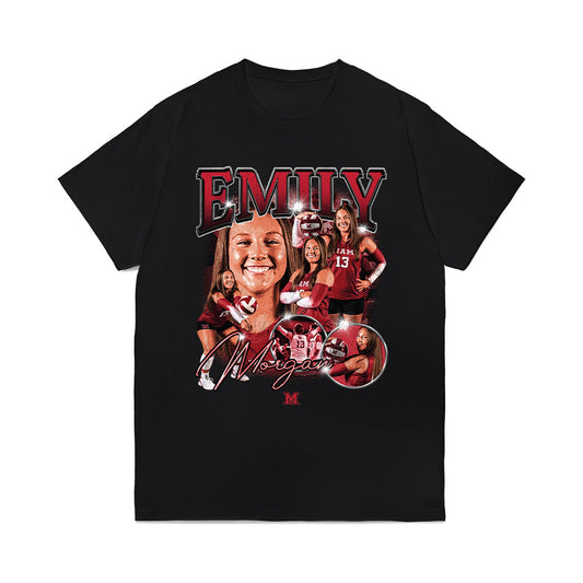 Miami of Ohio - NCAA Women's Volleyball : Emily Morgan - Collage Comfort Colors T-Shirt-0
