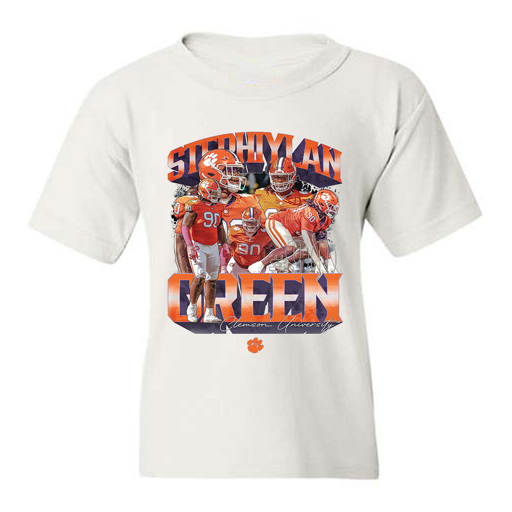 Clemson - NCAA Football : Stephiylan Green - Player Collage Youth T-Shirt-0