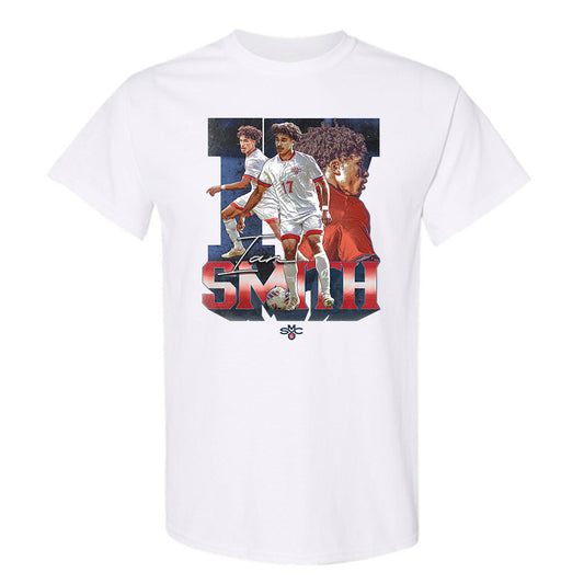 SMC - NCAA Men's Soccer : Ian Smith - Player Collage T-Shirt-0