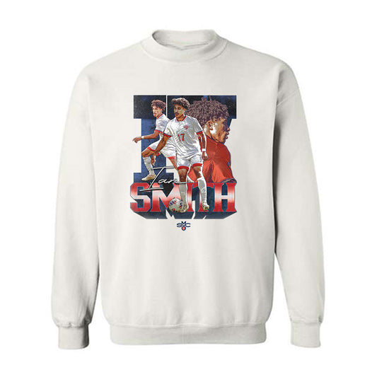 SMC - NCAA Men's Soccer : Ian Smith - Player Collage Crewneck Sweatshirt-0