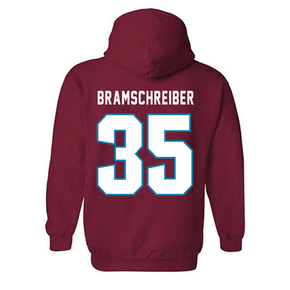LMU - NCAA Women's Volleyball : Cecily Bramschreiber - Classic Shersey Hooded Sweatshirt-1