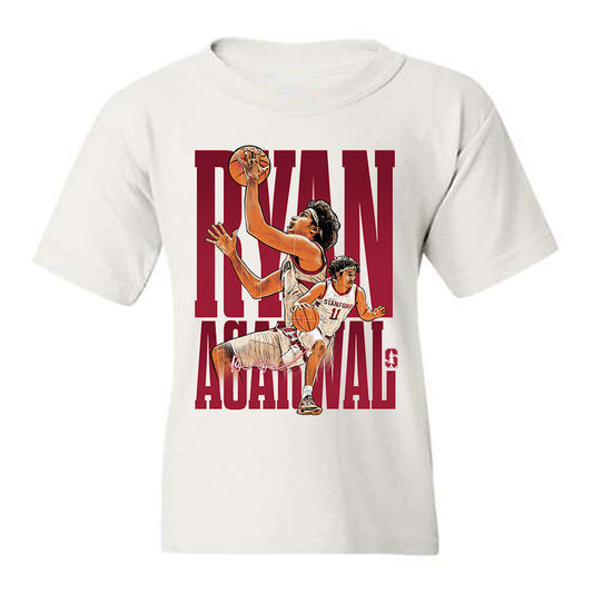 Stanford - NCAA Men's Basketball : Ryan Agarwal - Player Collage Youth T-Shirt-0