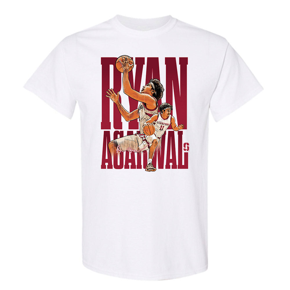 Stanford - NCAA Men's Basketball : Ryan Agarwal - Player Collage T-Shirt-0