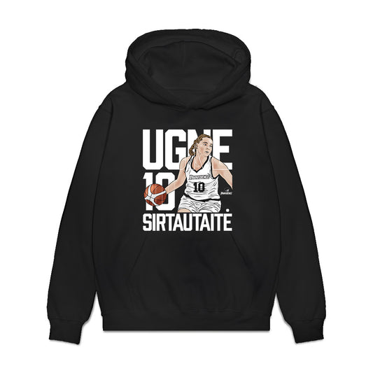 Providence - NCAA Women's Basketball : Ugne Sirtautaite - Caricature Premium Hooded Sweatshirt-0