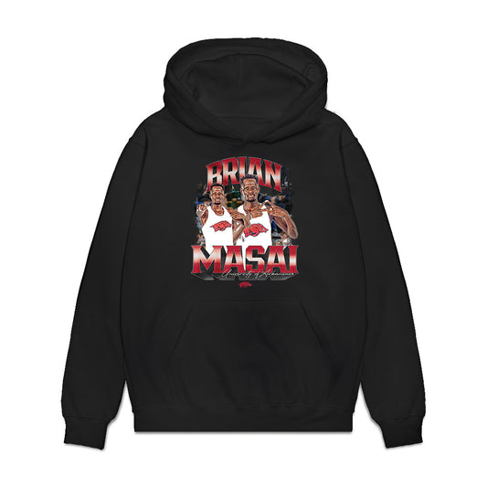 Arkansas - NCAA Men's Cross Country : Brian Masai - Collage Premium Hooded Sweatshirt-0
