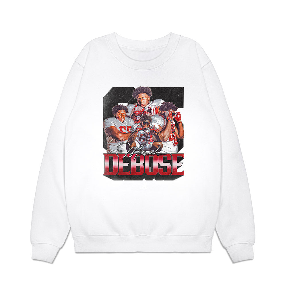 Alabama - NCAA Football : Micah DeBose - Premium Crewneck Sweatshirt-0