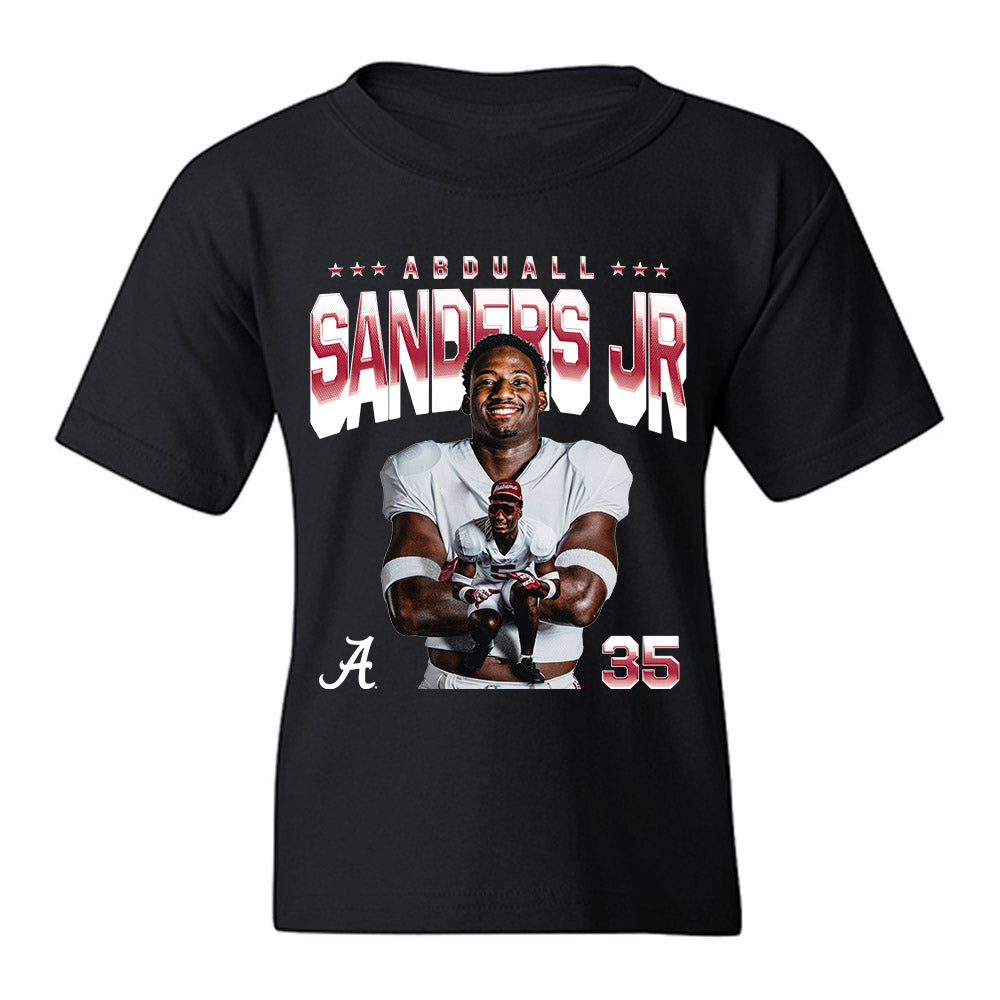 Alabama - NCAA Football : Abduall Sanders Jr - Collage Youth T-Shirt-0