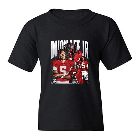 Alabama - NCAA Football : Dijon Lee Jr. - Collage Youth T-Shirt-0